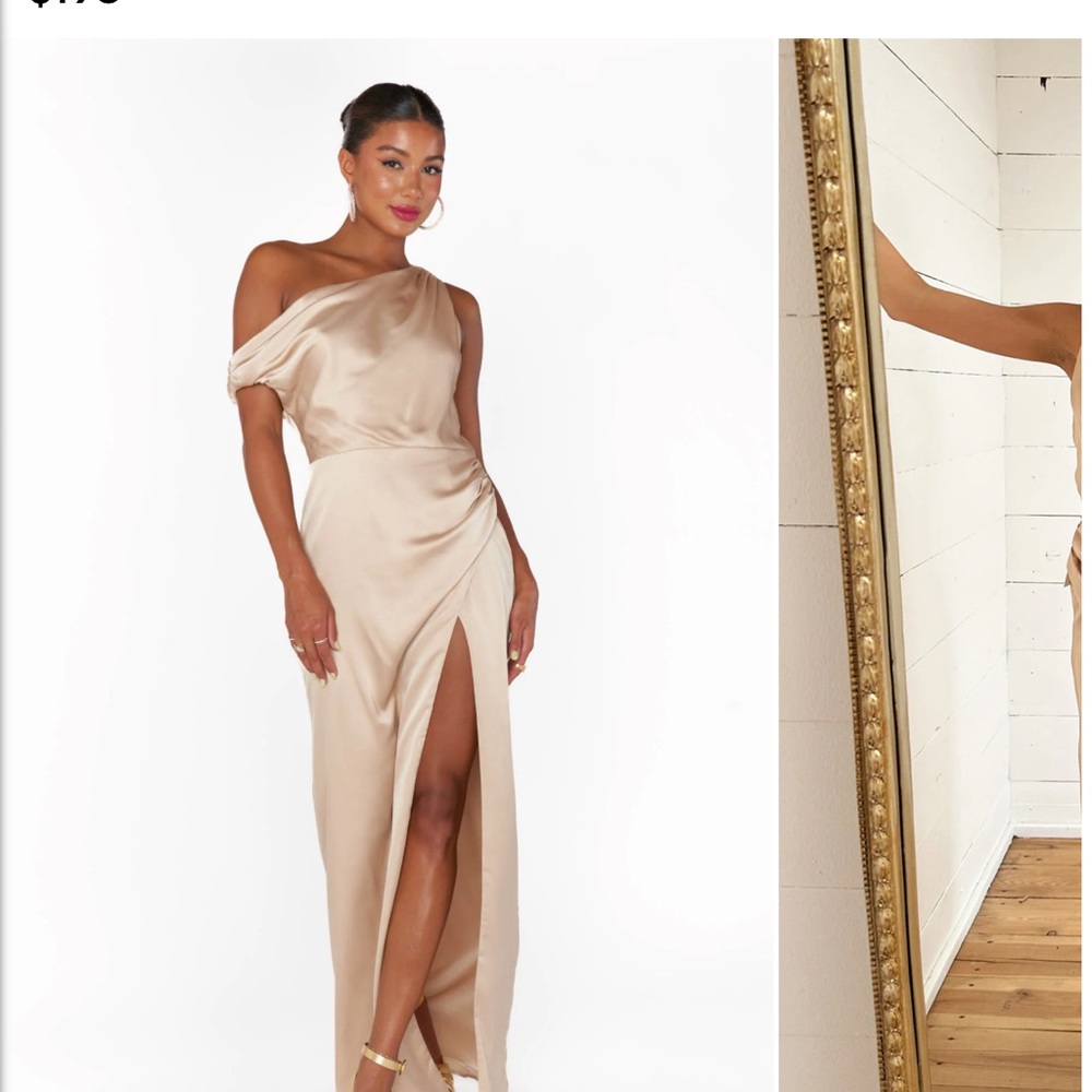 Elegant Cream Off-Shoulder Dress